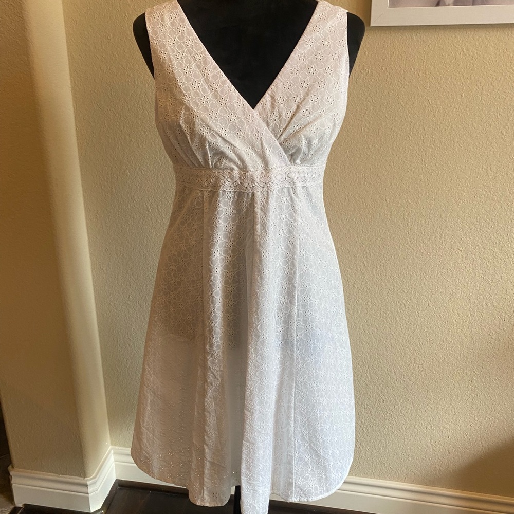 R&K White Eyelet Dress sz 8P